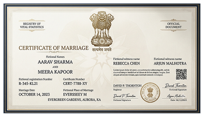 Marriage Certificate